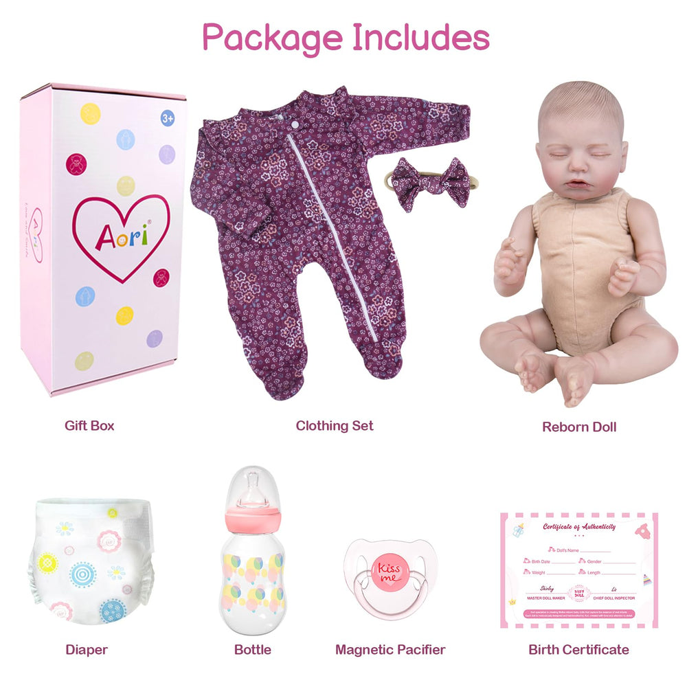 Aori Reborn doll lifelike skin texture adds tactile realism during cuddles.