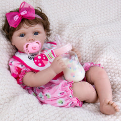 Aori baby doll with soft vinyl limbs and weighted body for posing fun.