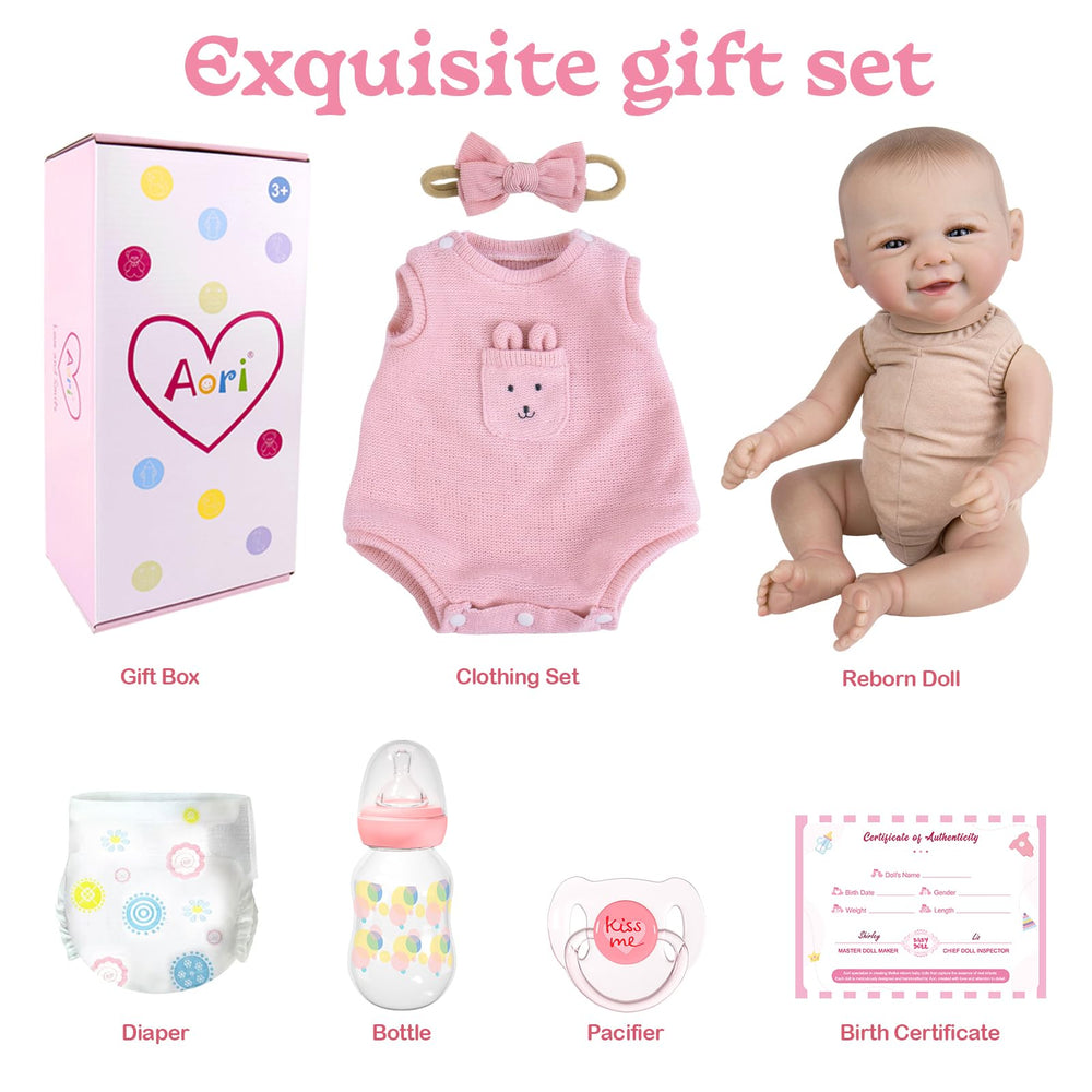 Aori reborn doll bottle and box accessory set for nurturing playtime stories