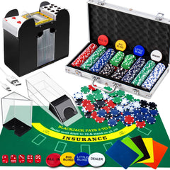 Aoriher 6-deck card shuffler in action, fast and reliable for game night