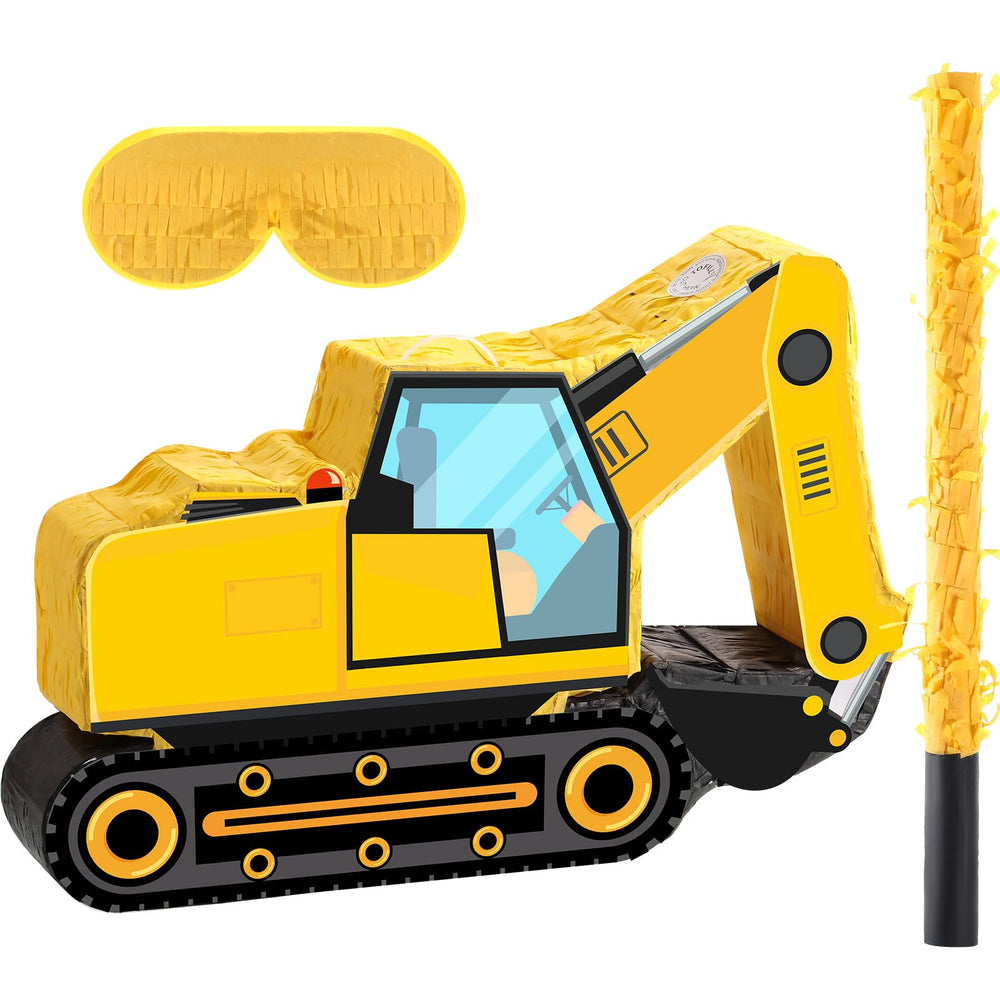 Aoriher construction dump excavator pinata ready for party candy and fun.