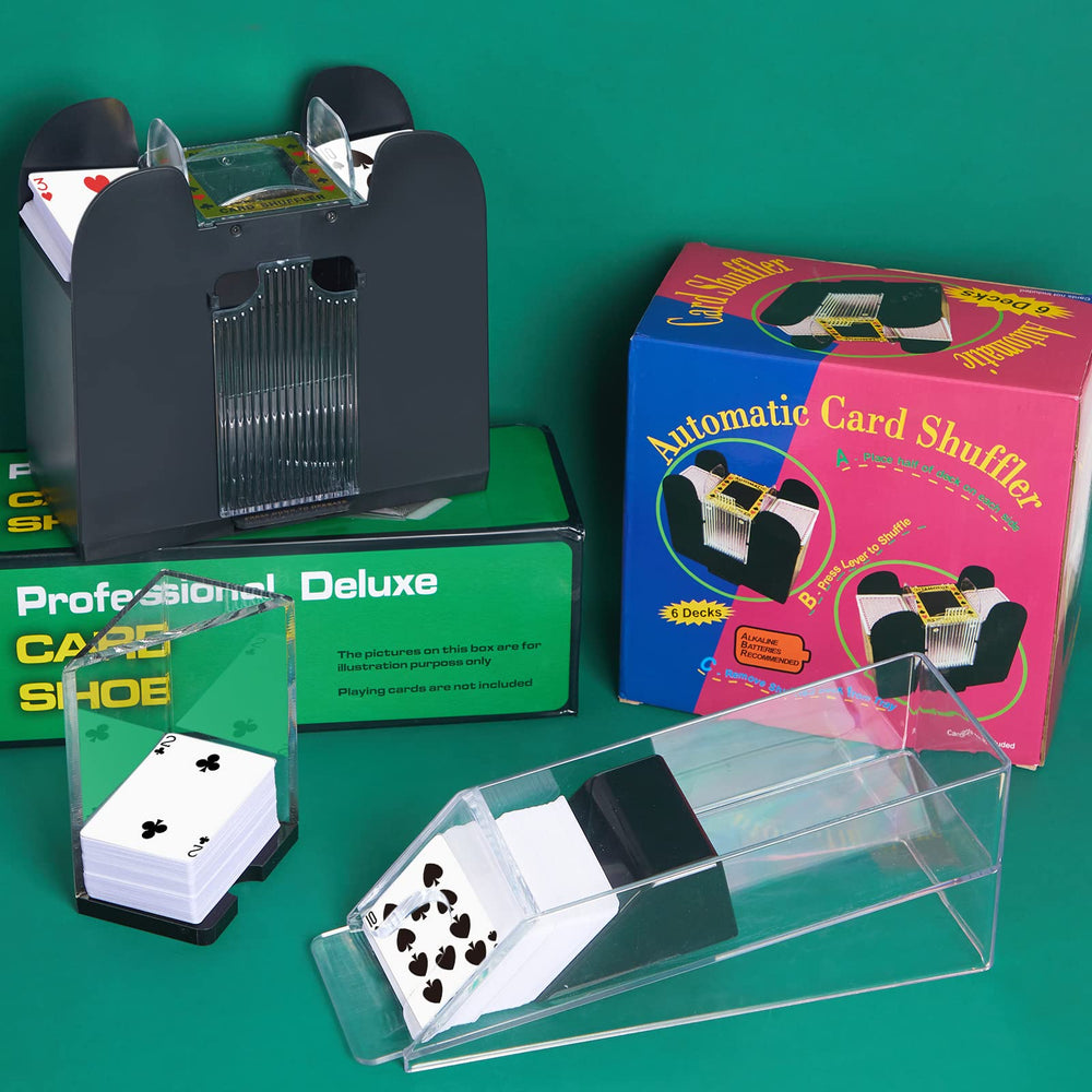 Aoriher discard tray neatly collects used cards for efficient turnover.