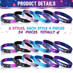 Aoriher space party bracelet showing rocket design for celebrations and rewards