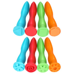 Aoriher triangle grip stampers circle pattern for kids crafts and colorful designs