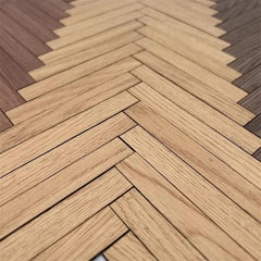 Aorvoras dollhouse room layout using walnut flooring for realism.