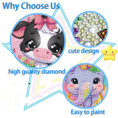 AOSGEDY diamond art canvas with numbers for easy placement