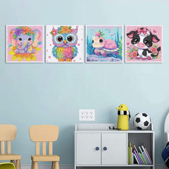 AOSGEDY wall-ready diamond art decor after completion