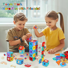 AOSITE marble run encourages family collaboration during build-and-test moments.