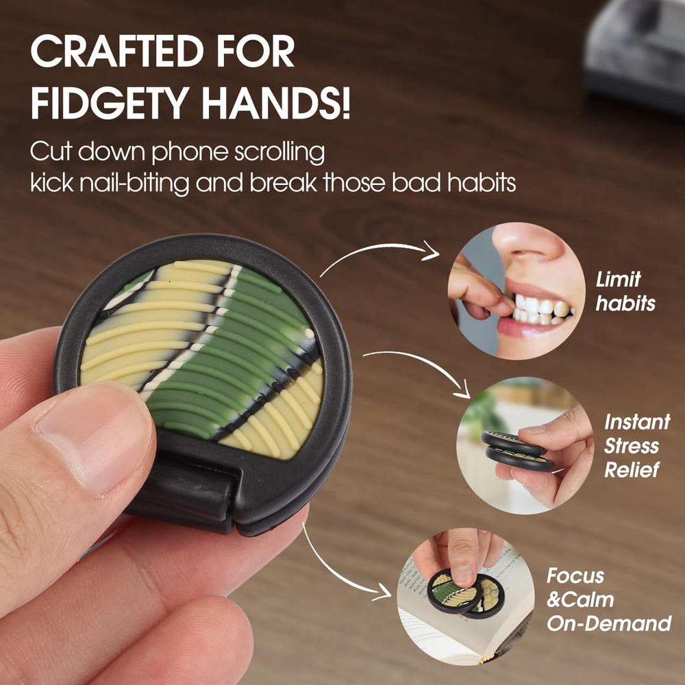 AOSTEONG fidget slider camo two-sliders action demonstrates versatile fidgeting for concentration