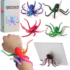 AOSTEONG Octopus Fidget Toy with suction cups for stress relief on smooth surfaces