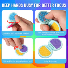 AOSTEONG sensory texture toy showing bumps and waves for sensory development.