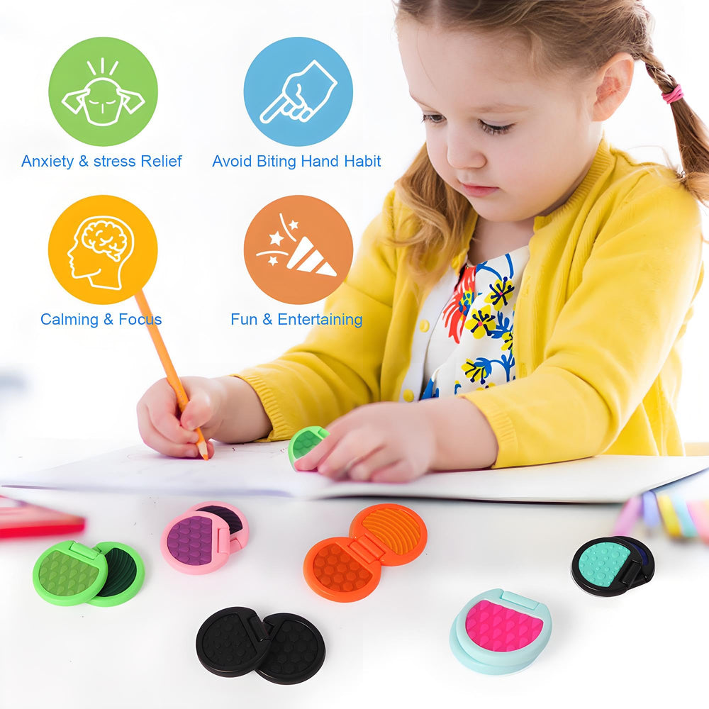AOSTEONG fidget slider features bright colors to entice kids and teens.