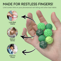 AotBlcer fidget balls in use during study break to regain focus.