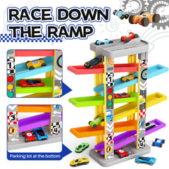 Aotipol spinning tops pack ready to glide along tracks for sensory play