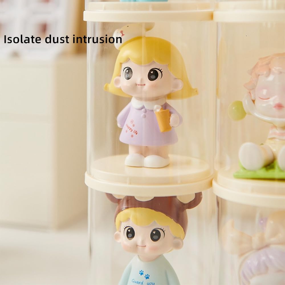 AOWIS ABS material ensures sturdy, durable display for dolls and minis