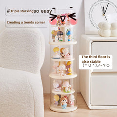 AOWIS dust-proof doll display cabinet protects collections from dust and UV exposure.