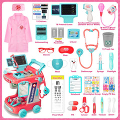 Aowjoy Doctor Costume Glasses complete a believable dress-up experience.