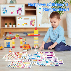 Aowplc easy-peel stickers for little hands during crafts