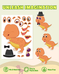 Aowplc dinosaur sticker accessories for classroom crafts and activities.