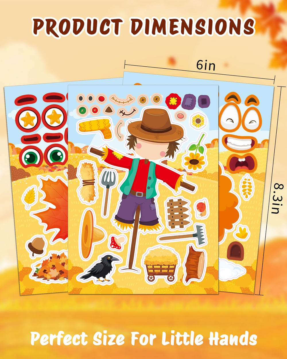 Aowplc fox face stickers: whimsical designs for sticker crafts and party favors.