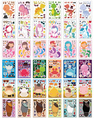 Aowplc Make-A-Face unicorns sheet inspiring imaginative party activities.