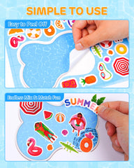 Aowplc no-glue stickers ideal for classroom art and home crafts.
