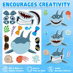 Aowplc ocean animals seal sticker sheet supports fine motor skills during crafts.