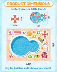 Aowplc travel-friendly sticker sheets for mess-free on-the-go activities.