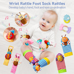 AOYOHOMOA textured shapes offer tactile exploration and gentle teething cues.