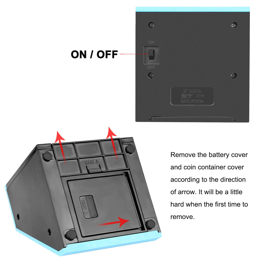AOZBZ Face Bank battery compartment for three AA batteries