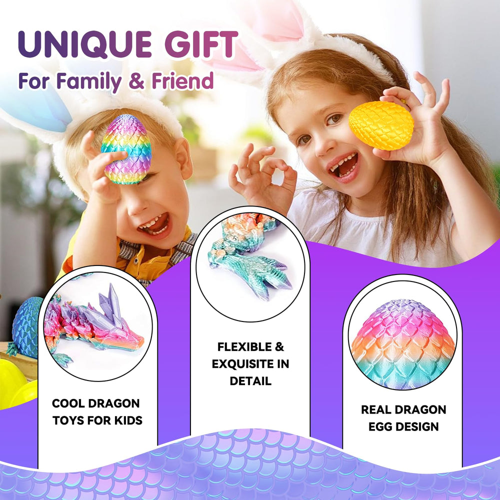 Apear1 articulated dragon eggs offer versatile poses for interactive play.