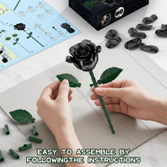 aphaio Black Rose Bouquet blocks on display as gothic-inspired home decor.