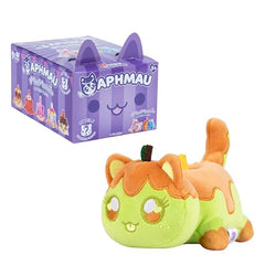 Aphmau MeeMeow Series 7 Caramel Apple Cat plush for sweet unboxing joy.