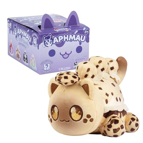 Aphmau MeeMeow Ice Cream Strawberry Cat plush playful and huggable.