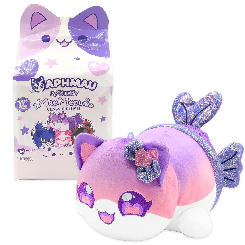 Official Aphmau merch badge highlighting authenticity of MeeMeows.
