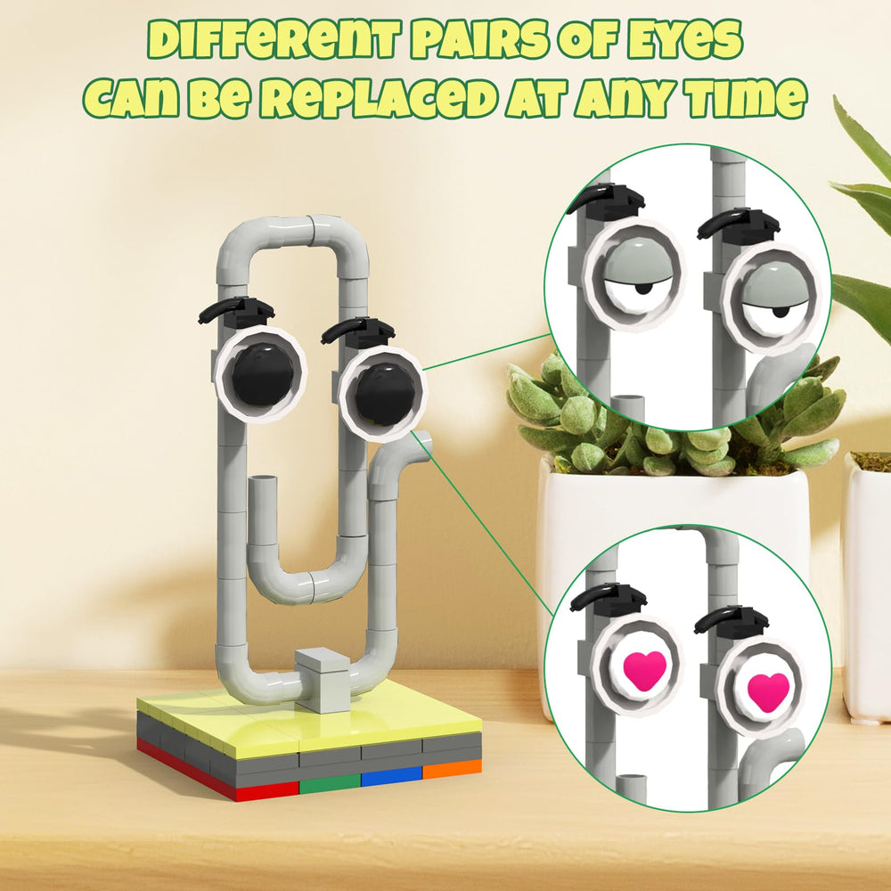 aphpiao Clippy blocks with step-by-step manual for easy assembly.