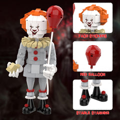 aphpiao Pennywise expression focus delivers eerie charm to shelves, desks, or display cabinets.