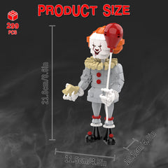 aphpiao Pennywise hairstyle focus captures iconic look for horror collectors and Halloween decor.