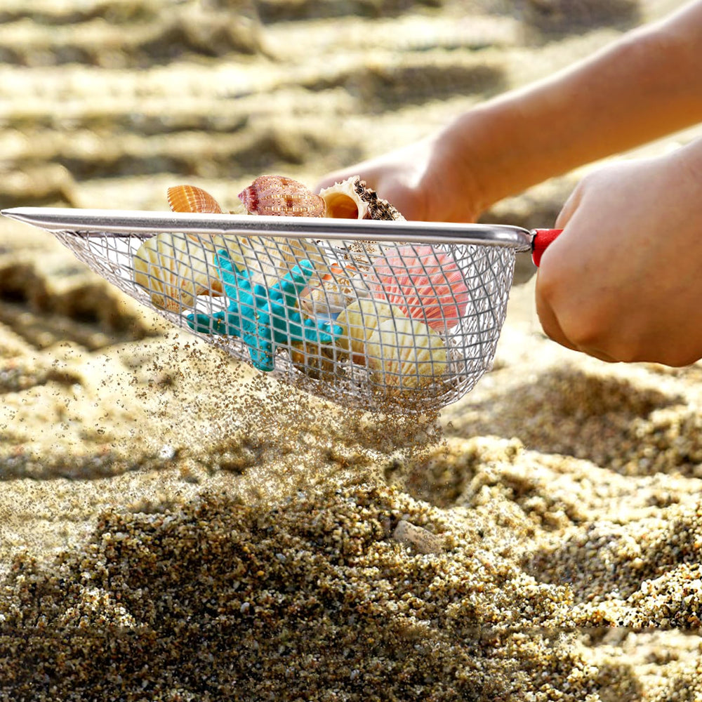 Apidgrowth Durable Beach Scoop ready for daily beach trips and shell hunting