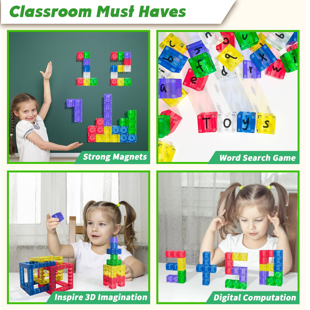 Apluses compatible magnetic blocks expand play with other sets