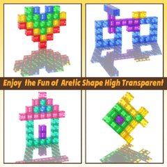 Apluses STEM style blocks supporting spatial thinking and fine motor skills