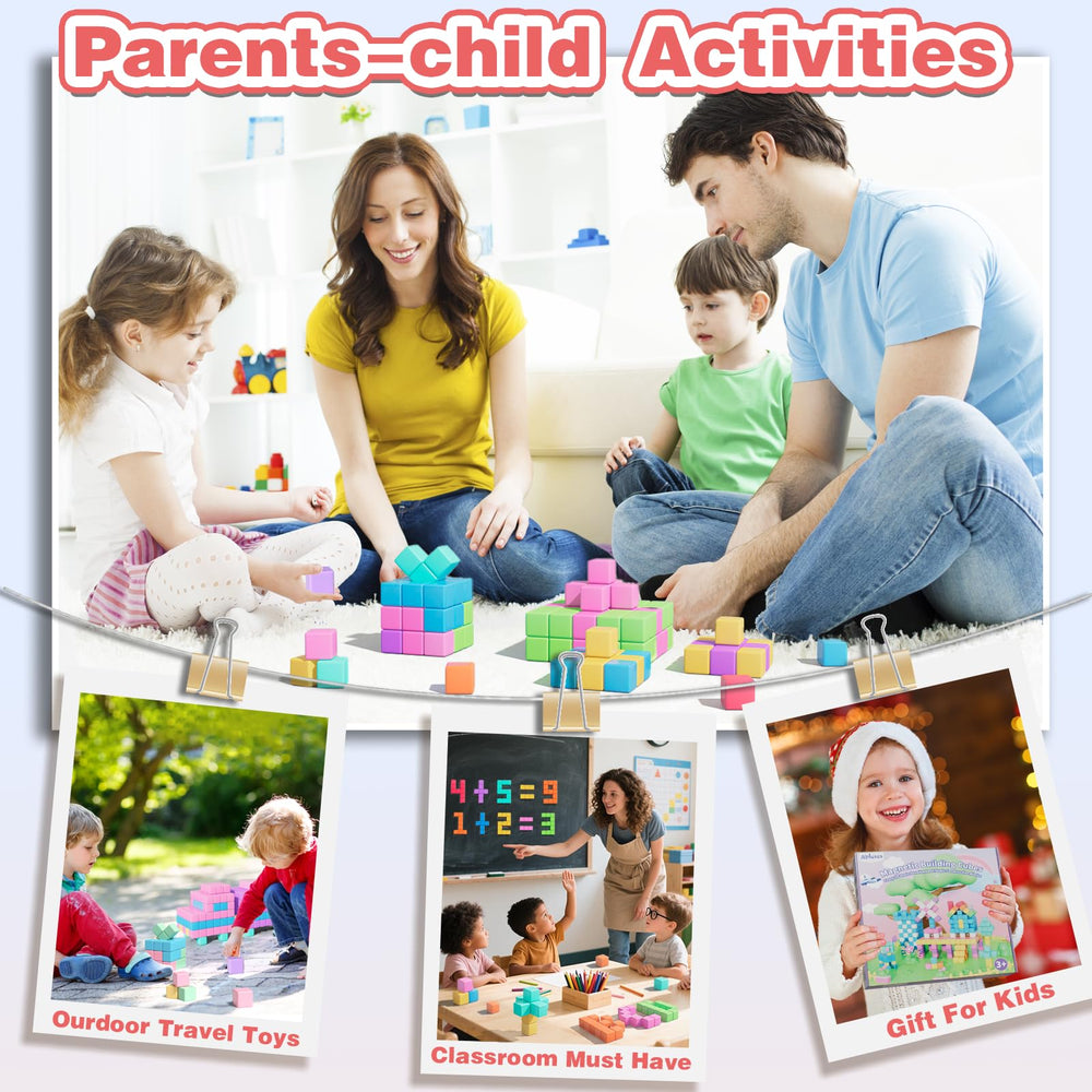 Apluses easy-clean storage bag keeps play tidy during indoor and outdoor use.