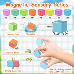 Apluses travel-friendly magnetic blocks for quiet, engaging play anywhere.