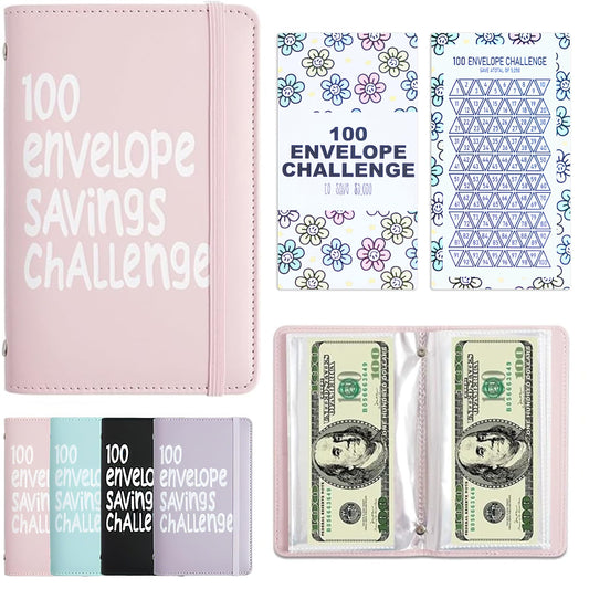 APMFHO 100 Days Money Saving Challenge binder with envelopes for neat budgeting