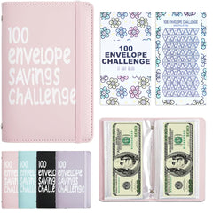 APMFHO 100 Days Money Saving Challenge binder with envelopes for neat budgeting