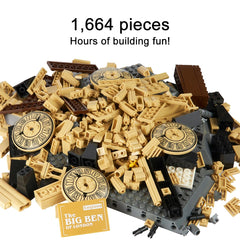 Apostrophe Games Big Ben clock-face detail highlights realistic features for true landmark replication.