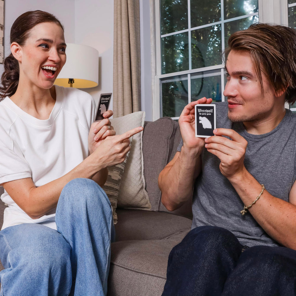 Apostrophe Games Werewolf night elimination builds suspense during vote-based gameplay.