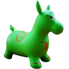 AppleRound cow space hopper side view for outdoor play and imaginative games