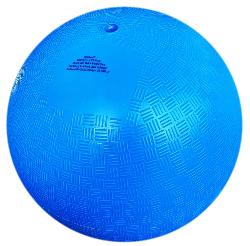 AppleRound 8.5-inch dodgeball showing official size and dimensions.
