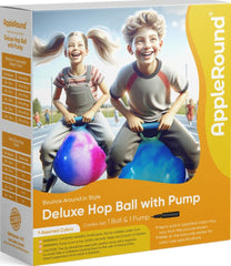 AppleRound hopball arrives deflated for easy storage and gifting.